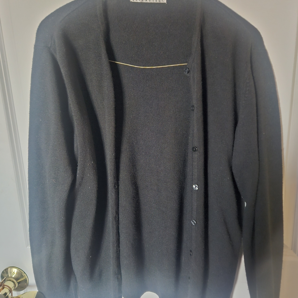 Carolyn Taylor Black Cardigan Sweater